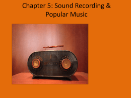 Chapter 5: Sound Media - Whatcom Community College