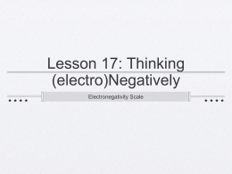 Lesson 17: Thinking (electro)Negatively