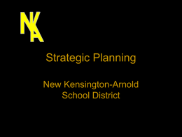 Strategic Planning - New Kensington–Arnold School District