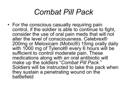 Combat Pill Pack