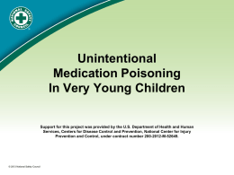 Poisoning in Young Children PowerPoint