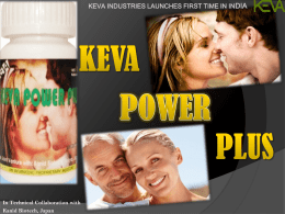 KEVA POWER PLUS - KEVA Industries