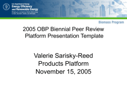 OBP Peer Review Presentation Template Draft