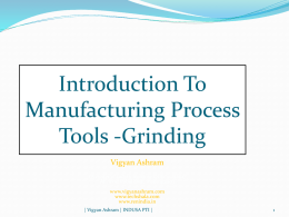 Manufacturing Process Tools