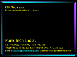 Emulsion Coolant Recovery System
