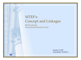 MTEFs: Concept and Lessons