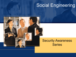 Social Engineering - University of Oklahoma