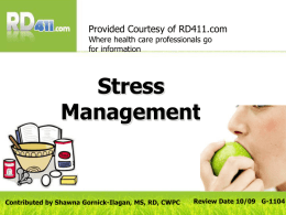 Stress - Nutrition411