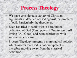 Process Theology - Cirencester College