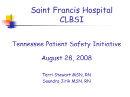 Saint Francis Hospital CLBSI