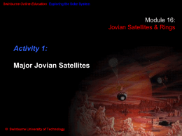 Major Jovian Satellites