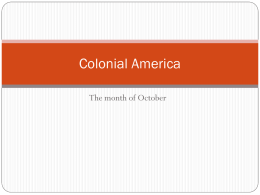Colonial America - Lee County Schools