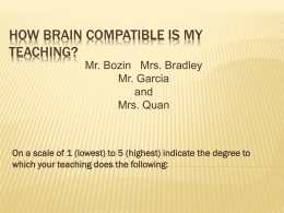 How Brain Compatible is My Teaching?
