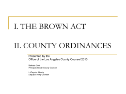 The Brown Act