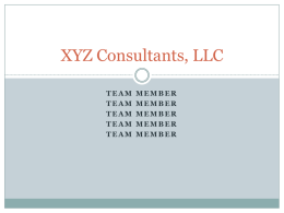 XYZ Consultants, LLC