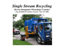 Single Stream Recycling Presentation