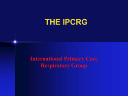 NEW ZEALAND PRIMARY CARE RESPIRATORY GROUP