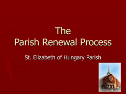The Parish Renewal Process