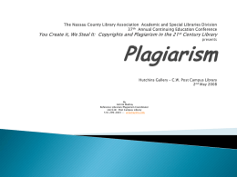 PLAGIARISM - Long Island University