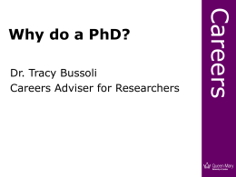 Why do a PhD? - QMUL Jobs Blog