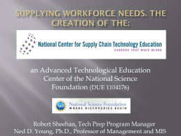 National Center for Supply Chain Technology Education