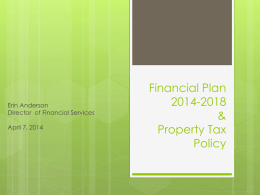 Financial Plan 2014-2018