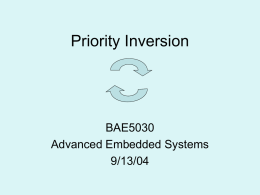 Priority Inversion - Agricultural engineering