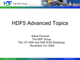 HDF5 Advanced Topics - HDF-EOS