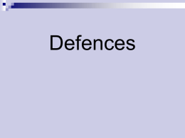 Defences - Clarington Central Secondary School