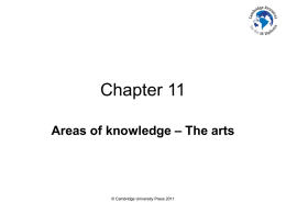 CHAPTER 11 Areas of Knowledge