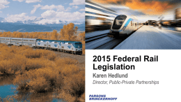 2015 Federal Rail Legislation