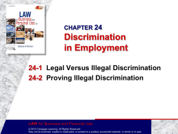 CHAPTER 23 Discrimination in Employment