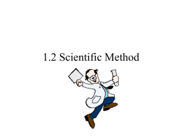 1.2 Scientific Method - Hudson City School District