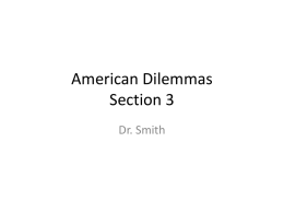 American Dilemmas - St. Edward's University