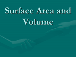 Surface Area and Volume - Granville County Schools