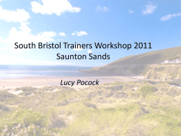 South Bristol Trainers Workshop 2011 Saunton Sands