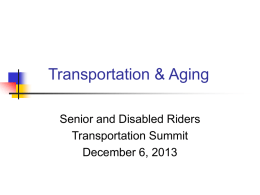 Transportation & Aging