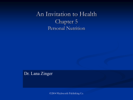 An Invitation to Health Chapter 4 The Joy of Fitness