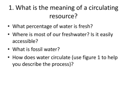 1. What is the meaning of a circulating resource?