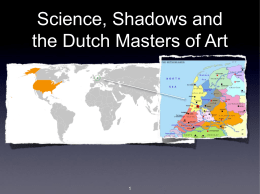 Science, Shadows and the Dutch Masters of Art