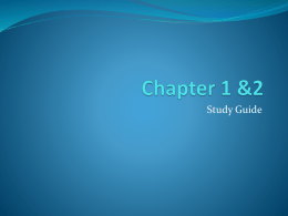 Chapter 1 &2