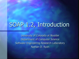SOAP 1.2, Introduction
