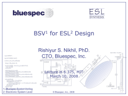 BSV for ESL