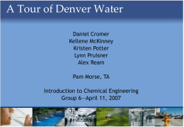 A Tour of Denver Water - Home
