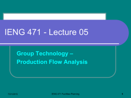 IENG 471 Lecture 05 - South Dakota School of Mines and