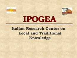Project Foggara INCOMED-IPOGEA: Water Cultural Heritage A