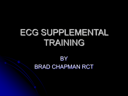 ECG SUPPLIMENTAL TRAINING