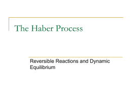The Haber Process - hyper chem