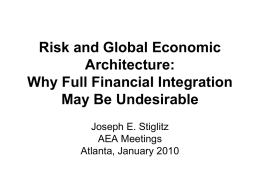 Risk and Global Economic Architecture: Why Full Financial