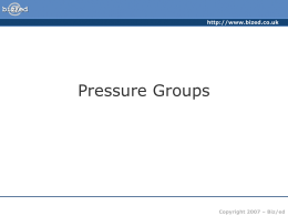 ###Pressure Groups - PowerPoint Presentation